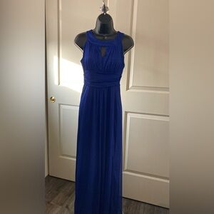 Elegant Blue Sleeveless Dress